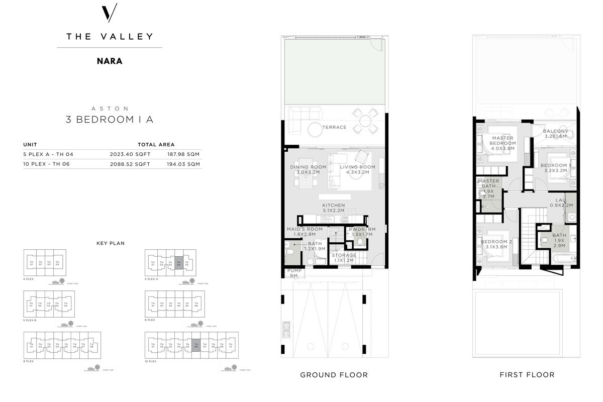 NARA at The Valley by Emaar Properties Floor Plan 1