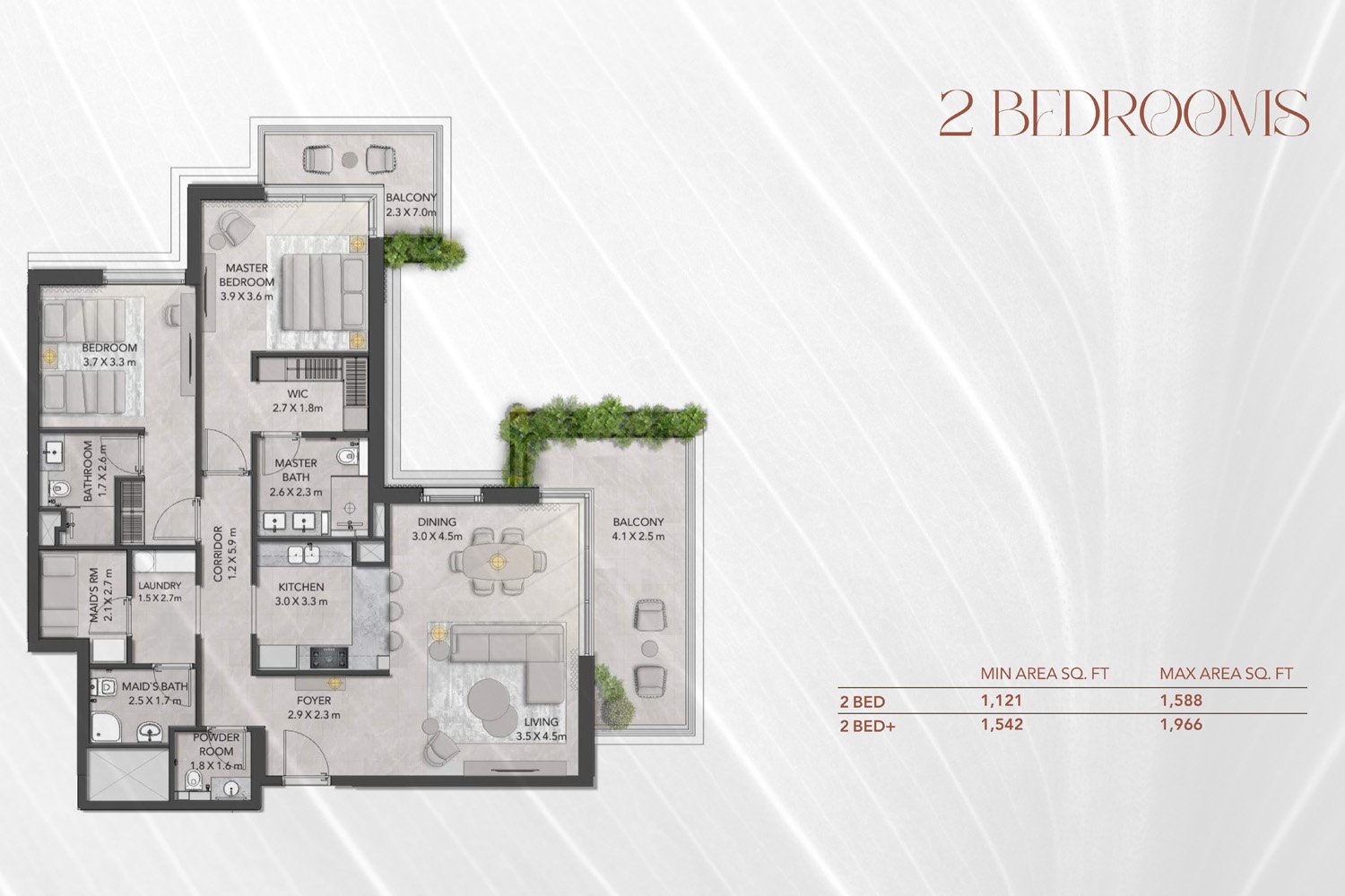 2 Bedroom