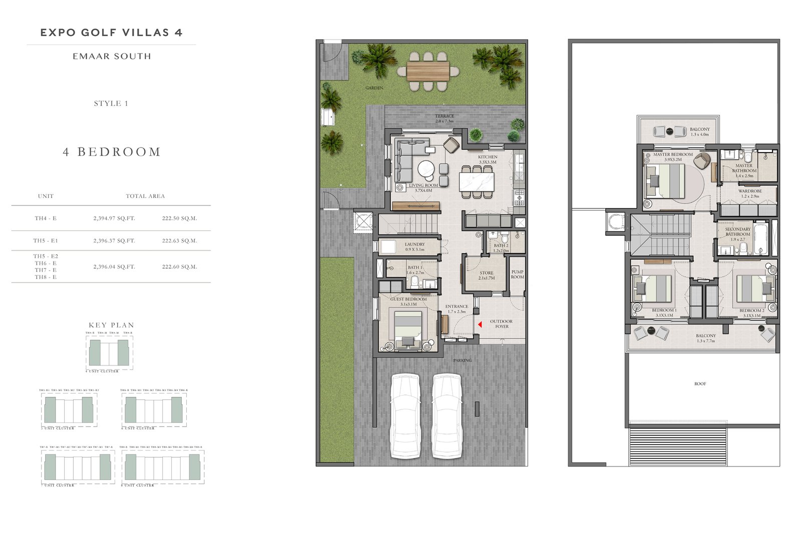 Expo Golf Villas Phase 4 at Emaar South Dubai | EMAAR Floor Plan 2