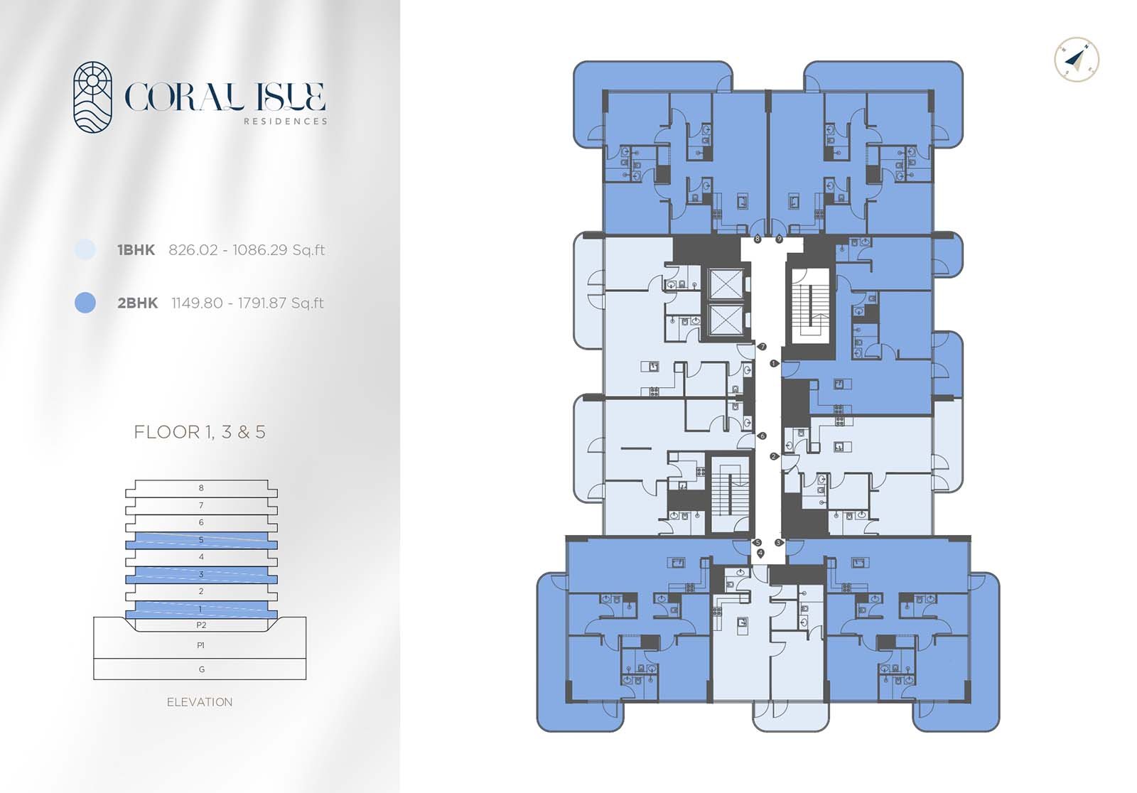 Coral Isle Residences at Dubai Islands Floor Plan 1