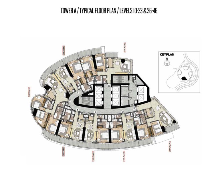 DAMAC Towers by Paramount Hotels & Resorts Dubai Floor Plan 2