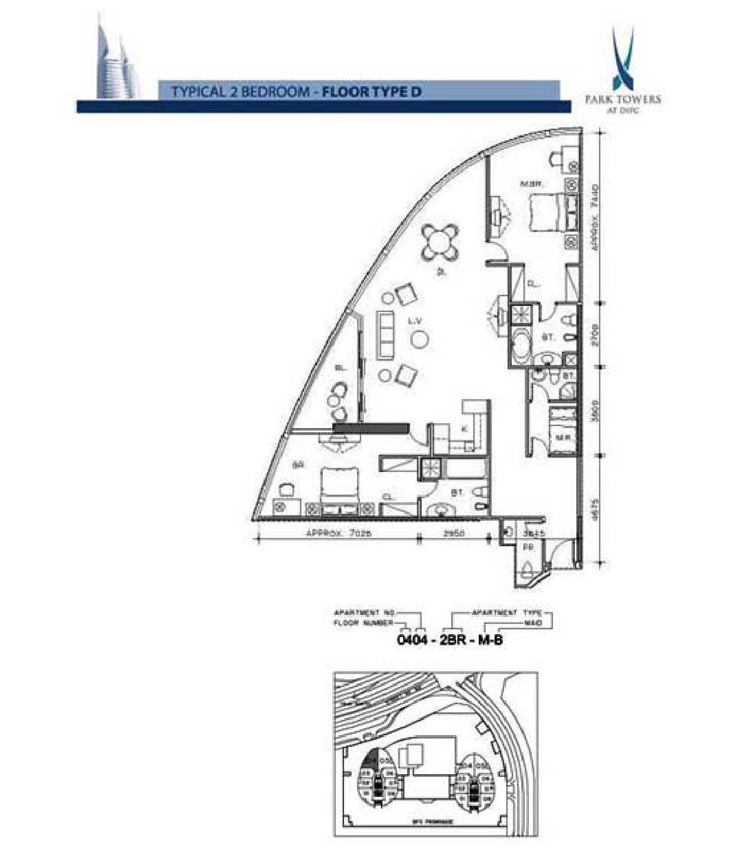 Park Towers by Damac Properties at DIFC Floor Plan 2