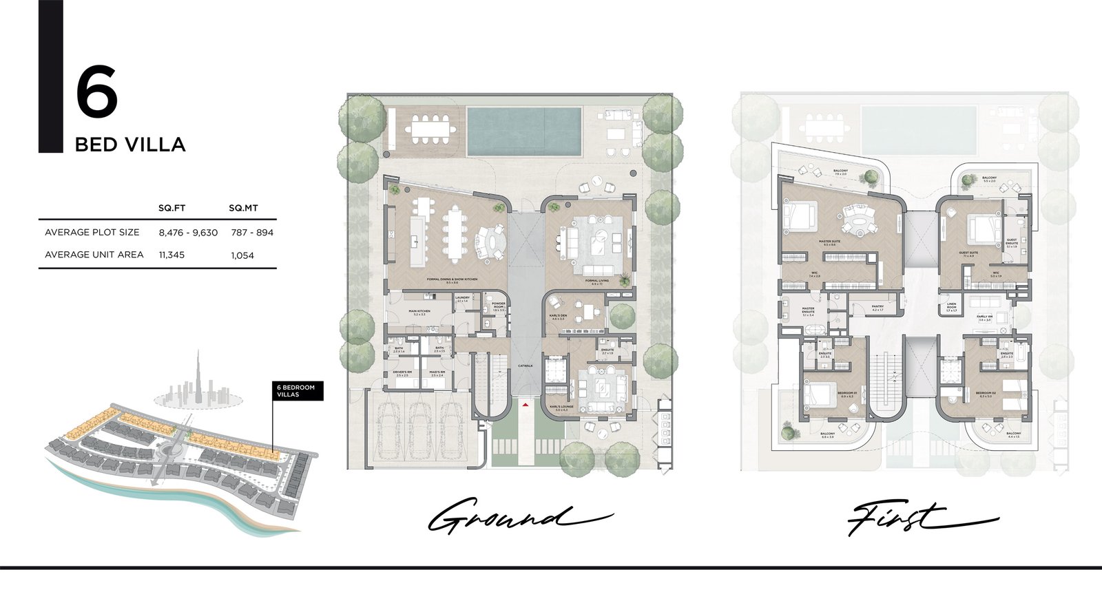 Karl Lagerfeld Villas by Taraf Holding in MBR City, Dubai Floor Plan 2
