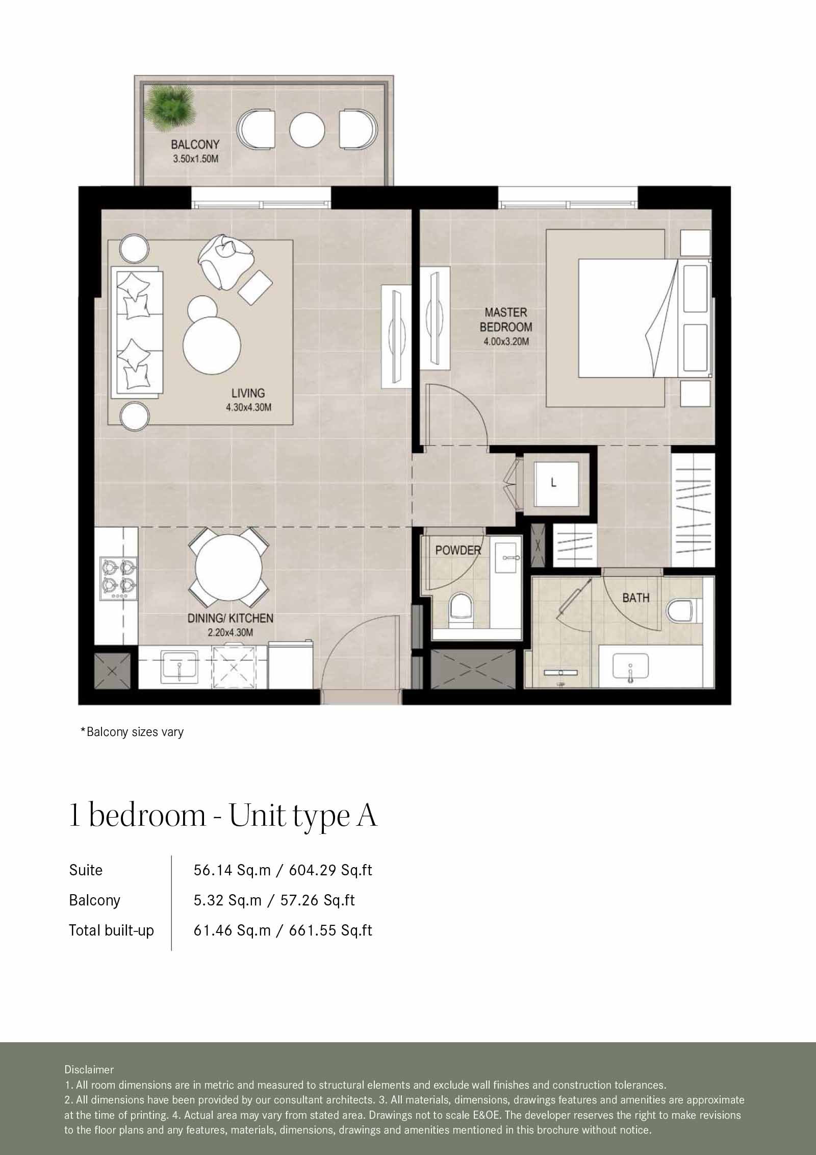 Ellison at Town Square Dubai Floor Plan 1