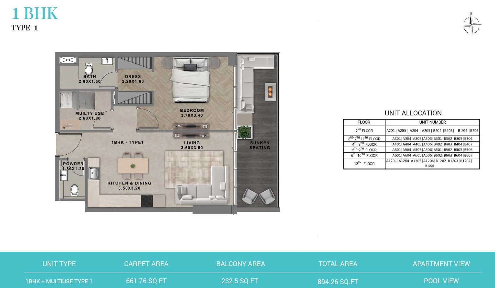 1 Bedroom