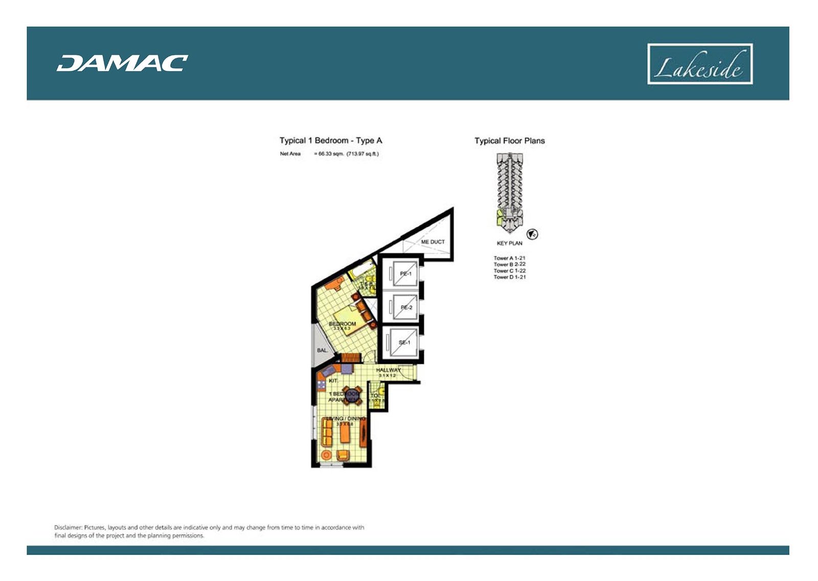 Damac Lakeside at Dubai Production City Floor Plan 2