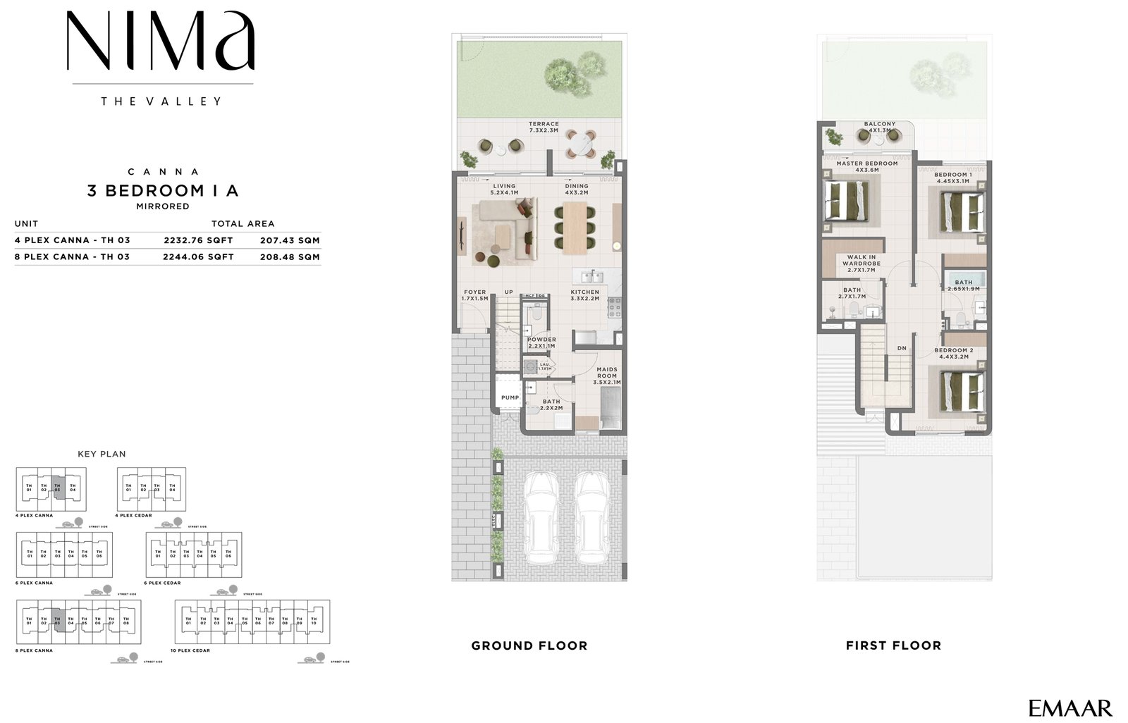 Nima at The Valley, Dubai Floor Plan 1