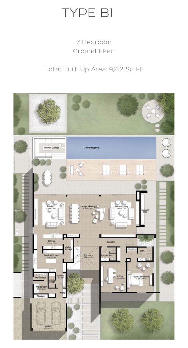 Emaar Parkway Vistas at Dubai Hills Estate | Ready To Move In Villas Floor Plan 1