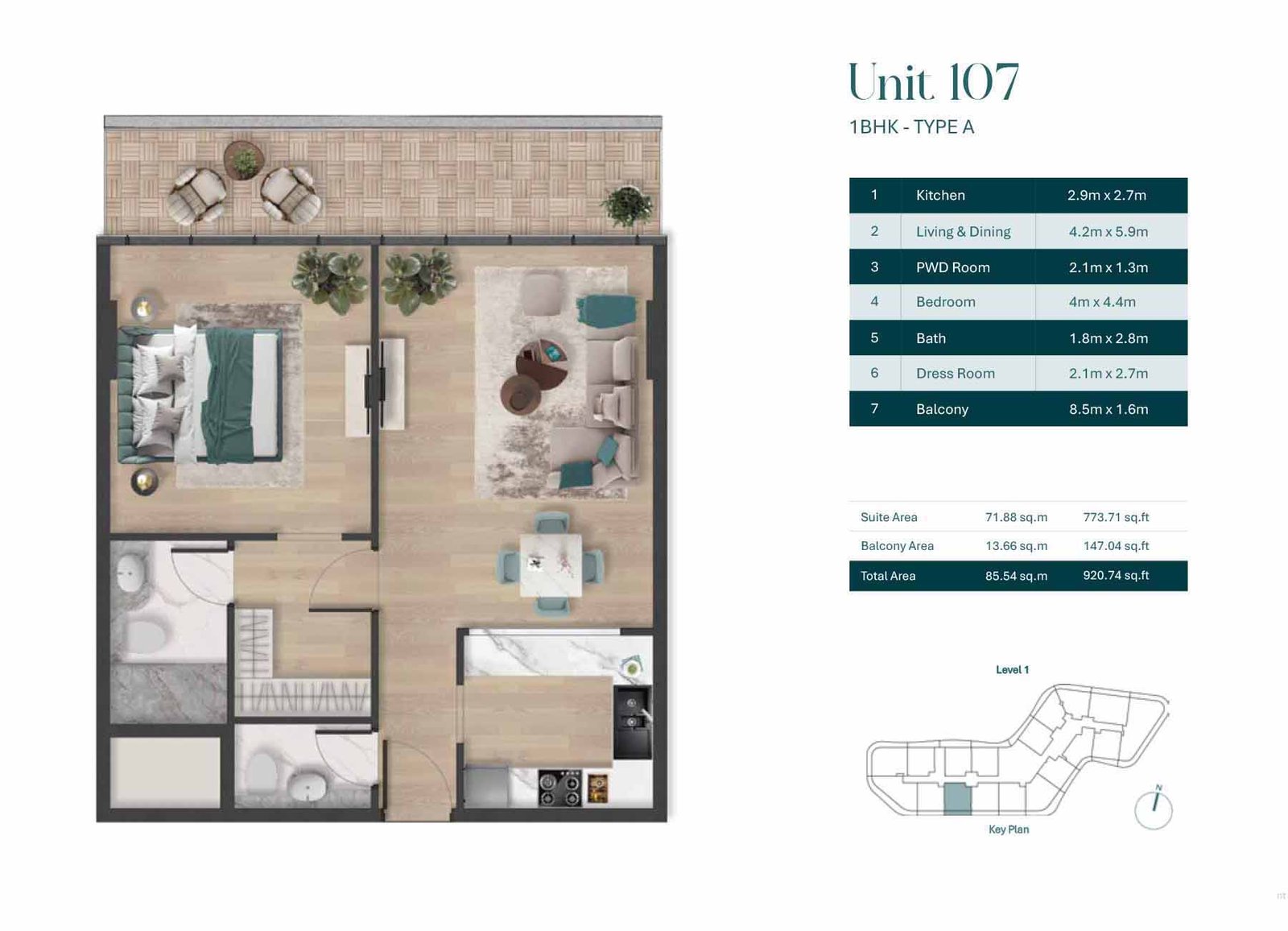 1 Bedroom