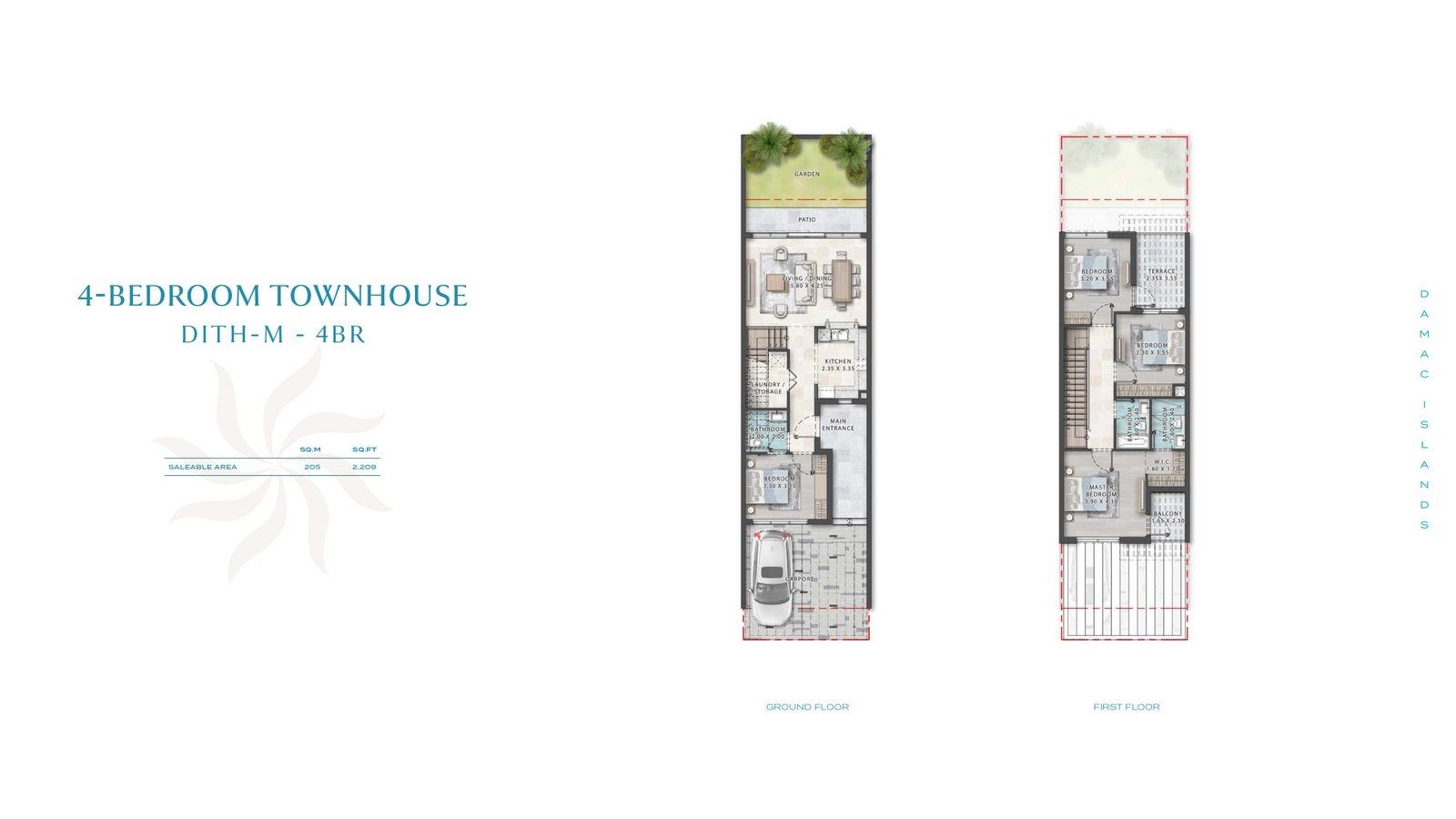 Damac Islands by Damac Properties in Dubai Floor Plan 1