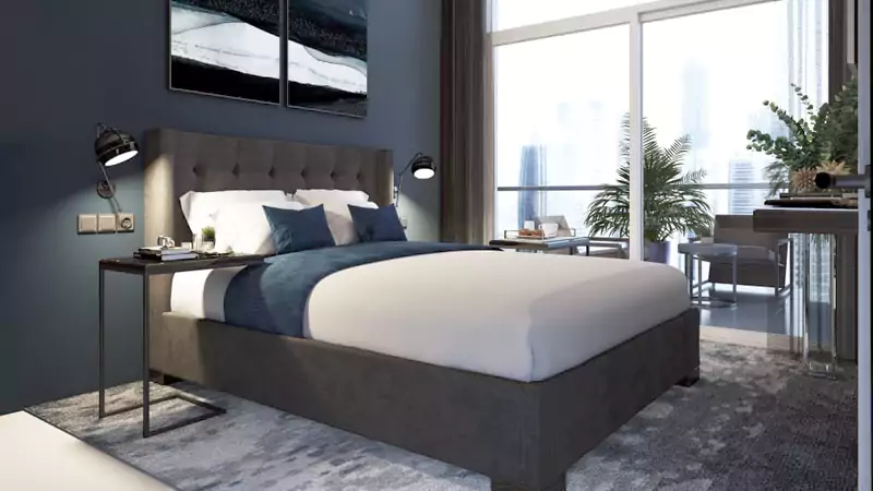 Zada Tower at Business Bay, Dubai Detail Shot