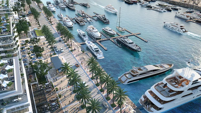 Emaar Bayline at Rashid Yachts & Marina, Dubai Detail Shot