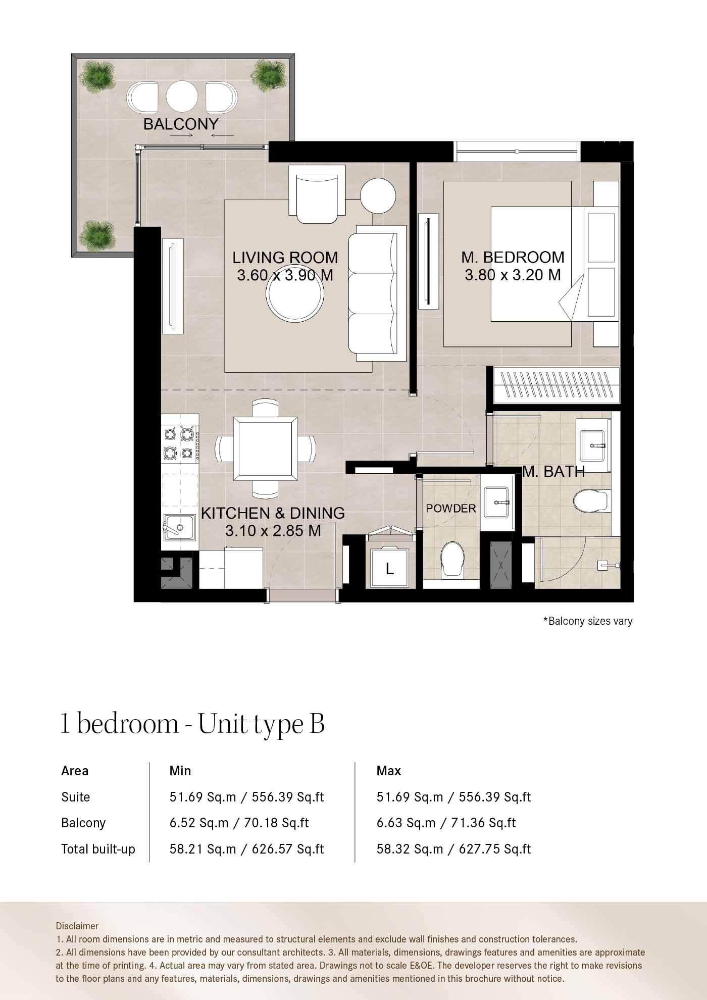 1 Bedroom