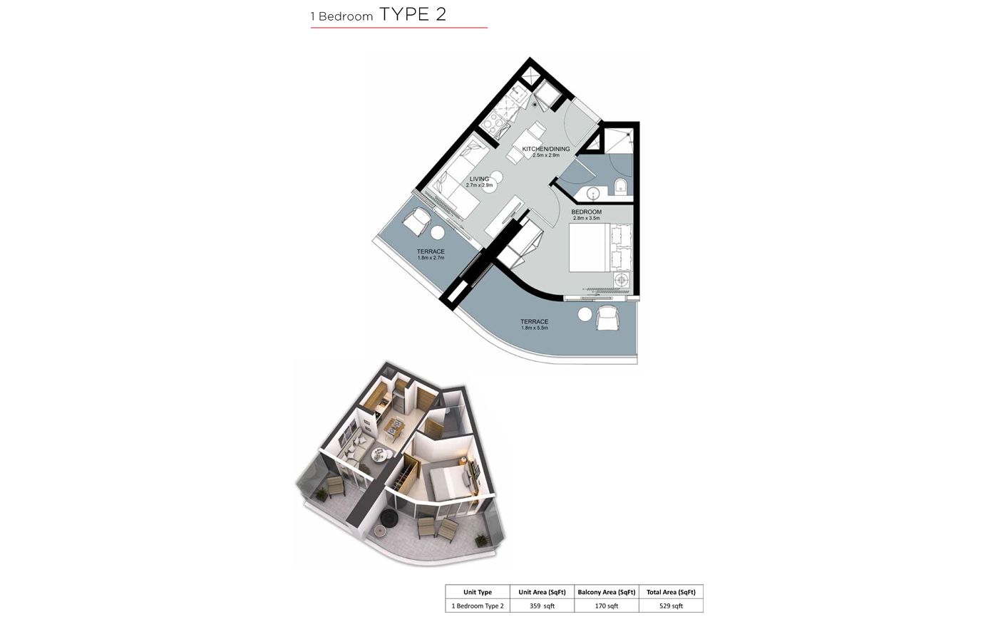 Zada Tower at Business Bay, Dubai Floor Plan 1