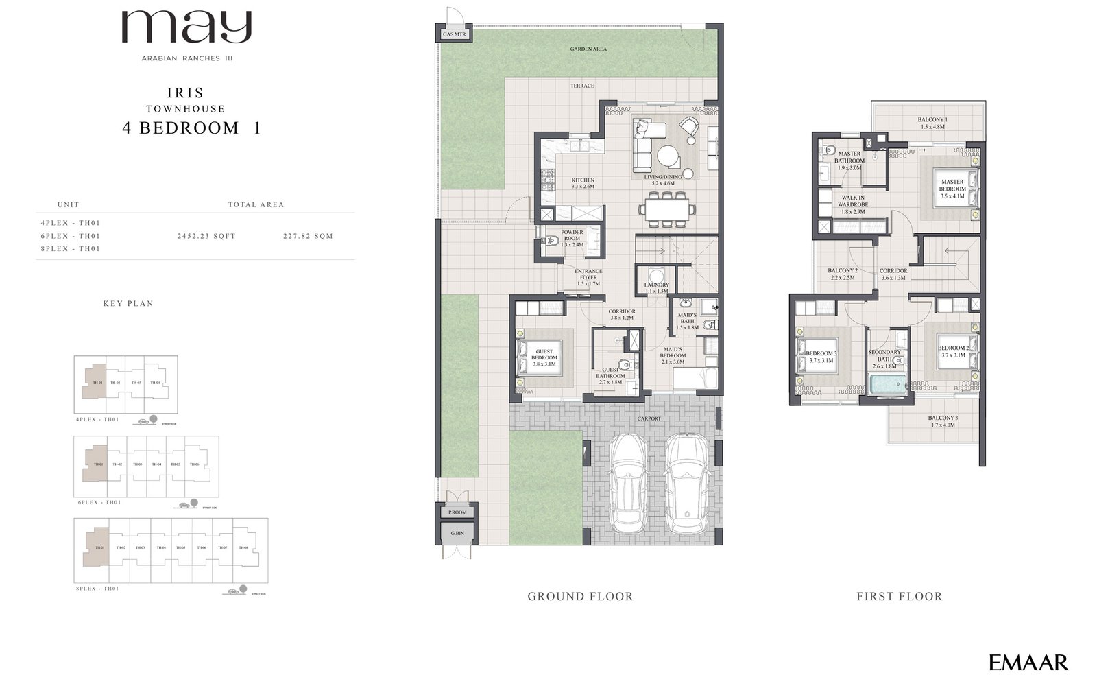 May at Arabian Ranches 3, Dubai by Emaar Properties Floor Plan 2