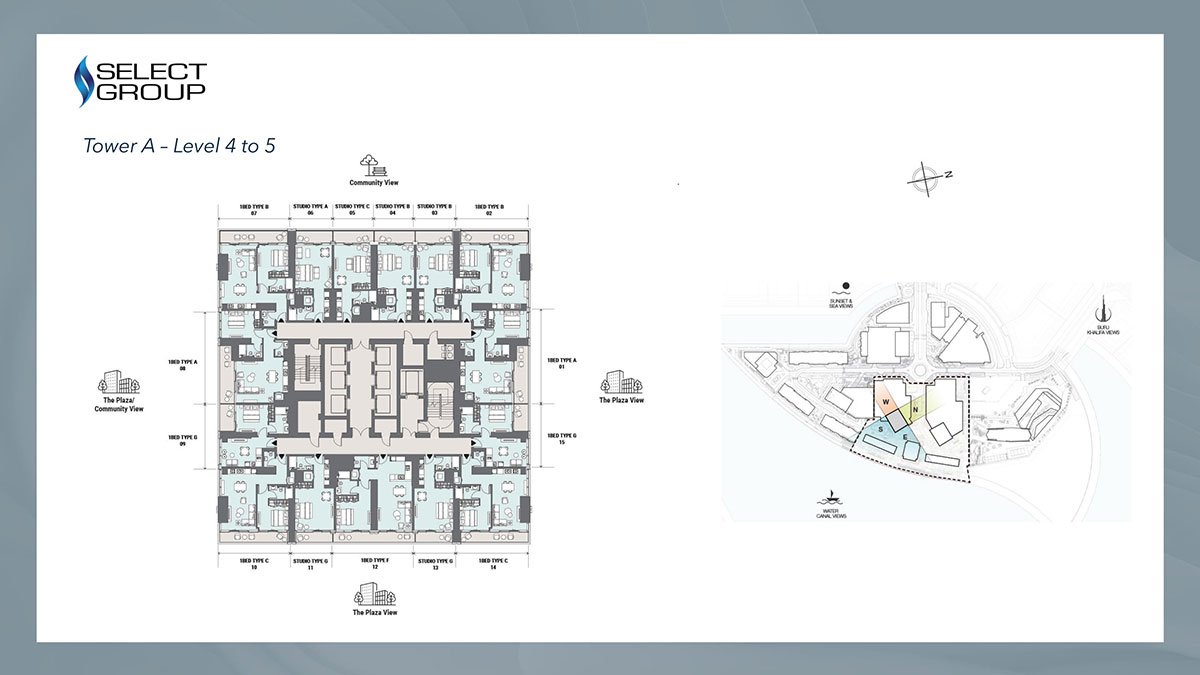Peninsula Four at Business Bay, Dubai Floor Plan 2