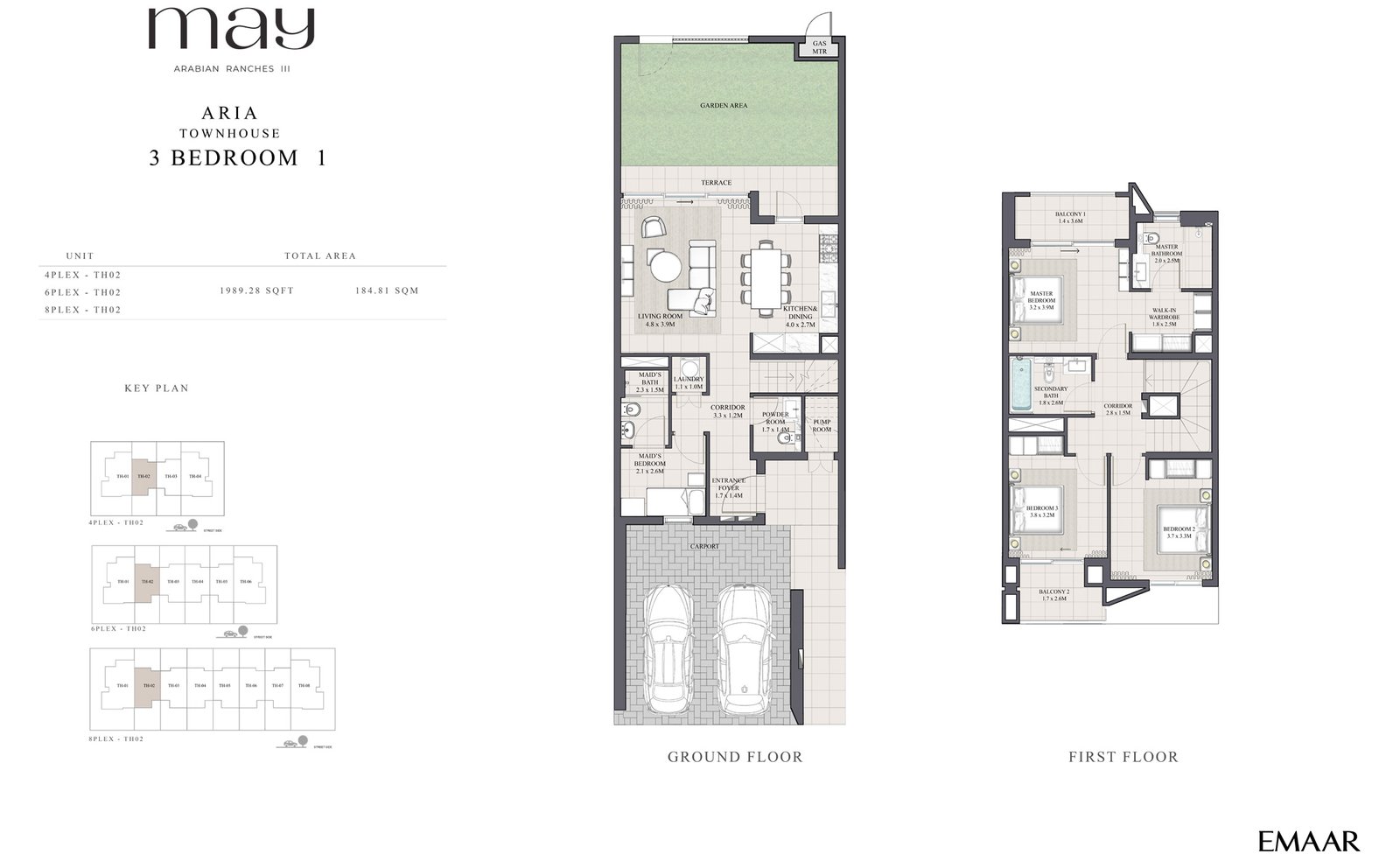 May at Arabian Ranches 3, Dubai by Emaar Properties Floor Plan 1