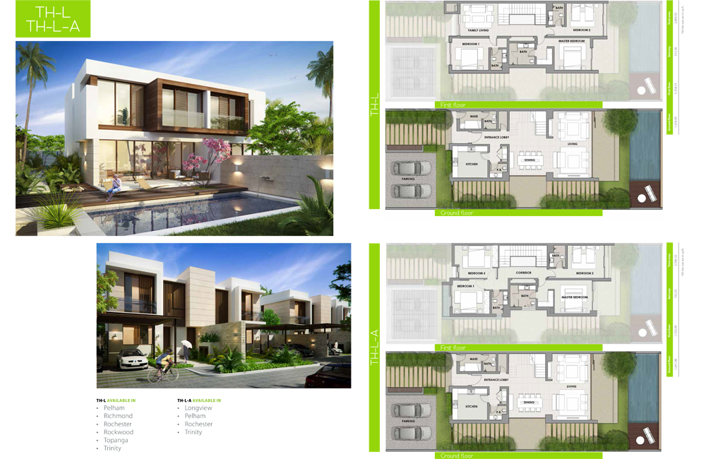 The Park Villas at Damac Hills Floor Plan 1