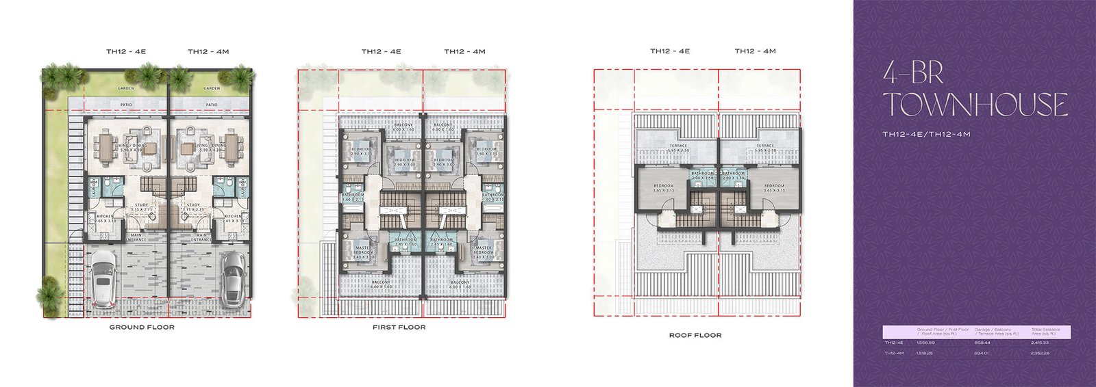 Violet 4 Phase 2 at Damac Hills 2, Dubai Floor Plan 1