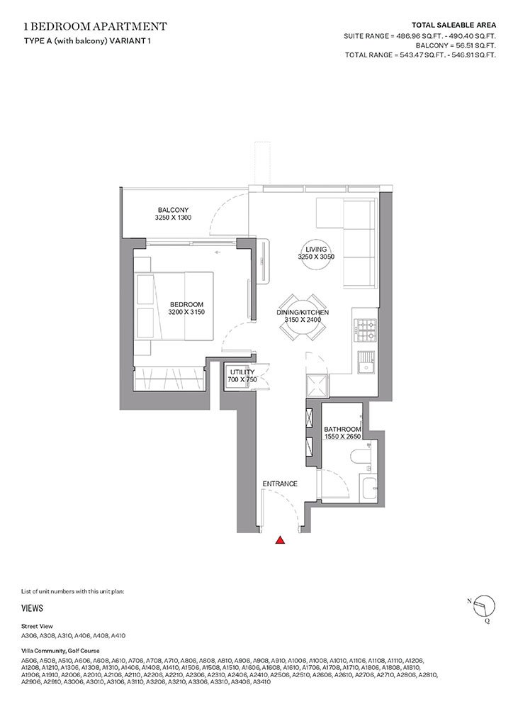 1 Bedroom