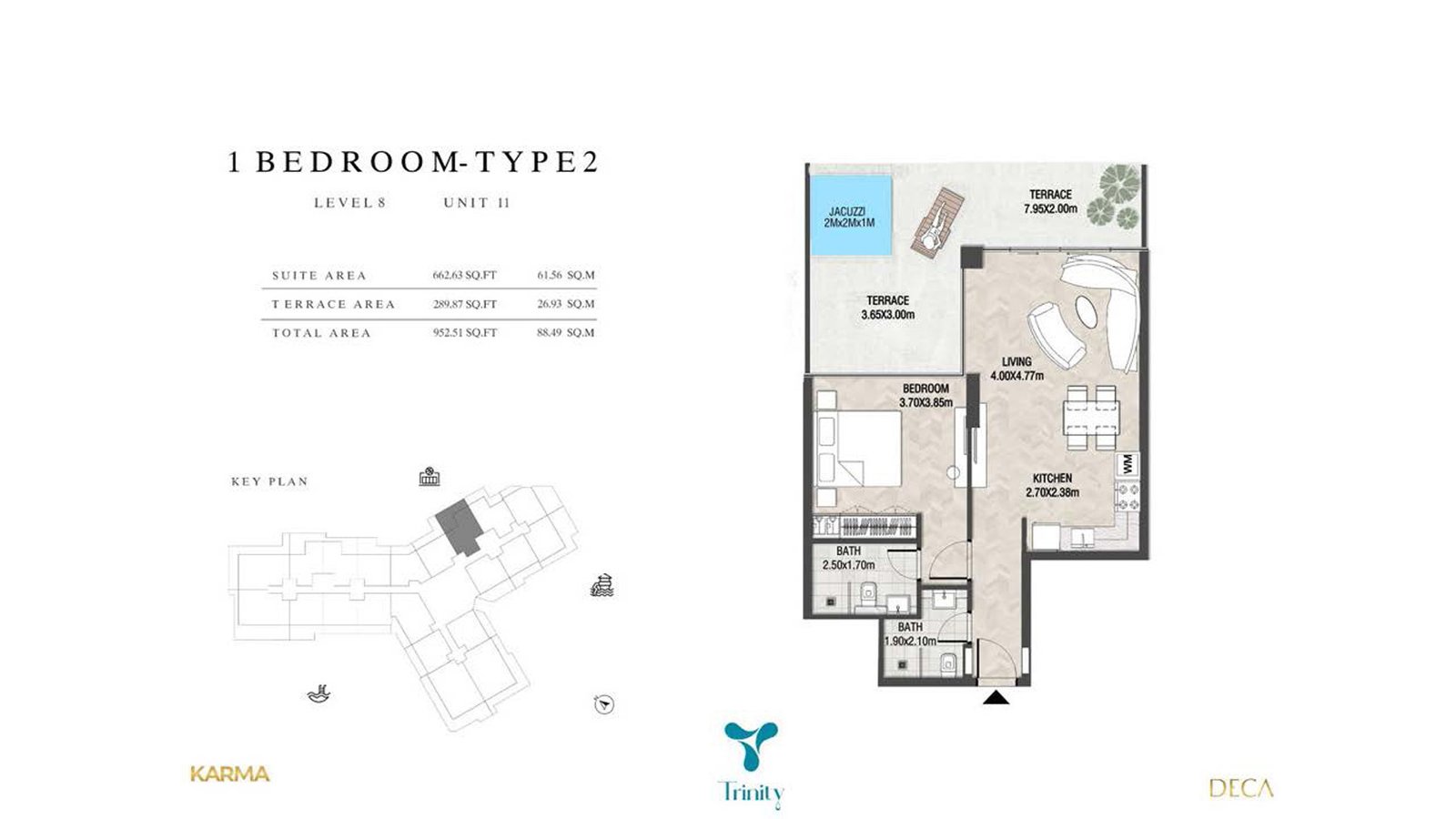 Trinity at Arjan, Dubai Floor Plan 1